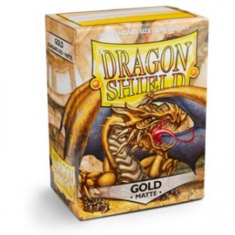 Протекторы Dragon Shield Gold - Золотые матовые (100 шт.)